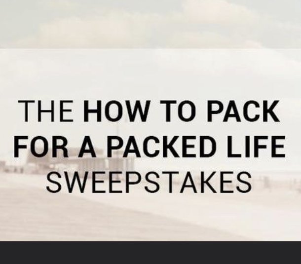 How to Pack for a Packed Life