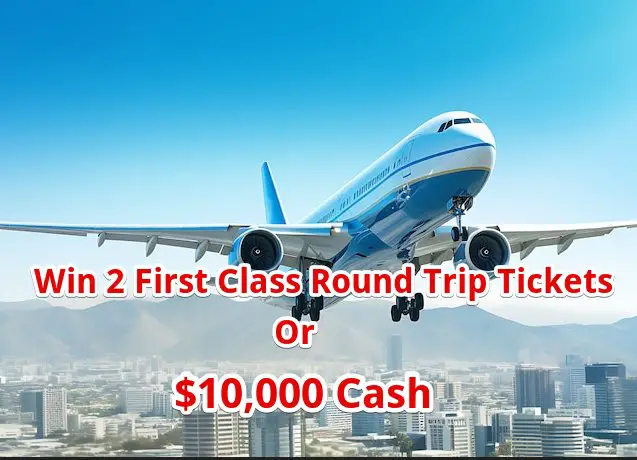 Huckberry First Class Tickets Giveaway - Win 2 First Class Round Trip Tickets Or $10,000 Cash