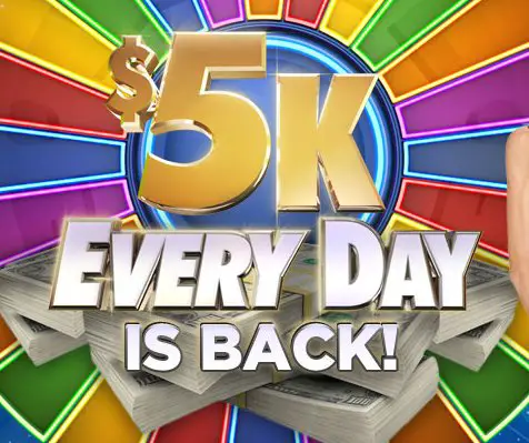 HUGE: Win $5000 Every Day Cash, 105 Winners!