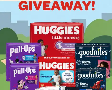 Huggies Instagram Giveaway - Win a 6-month Supply of Huggies + a $500 Amazon Gift Card