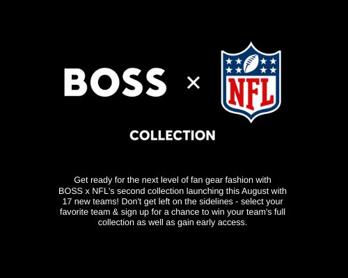 Hugo Boss X NFL Capsule Sweepstakes - Win Official NFL Merch (5 Winners)