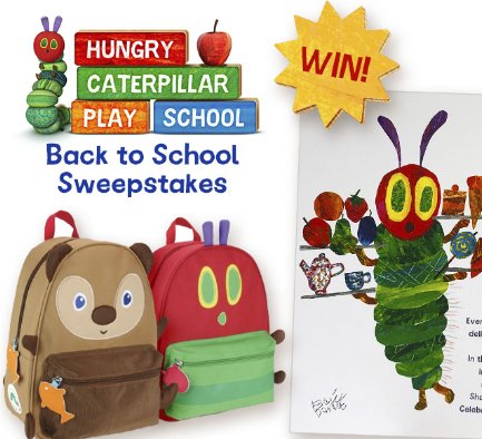 Hungry Caterpillar Play Back To School Sweepstakes