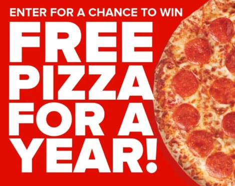 Hunt Brothers Pizza Free Pizza for a Year Sweepstakes - Win Free Pizza For A Year