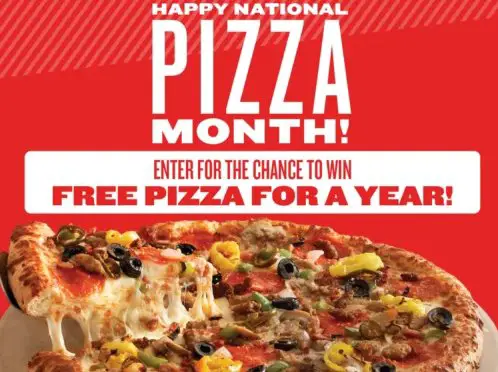 Hunt Brothers Pizza National Pizza Month Giveaway - Win Free Pizza for a Year