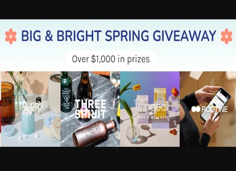 Huppy Big & Bright Spring Giveaway - Win A $1,000 Beauty Prize Package