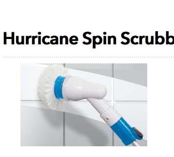 Hurricane Spin Scrubber Giveaway
