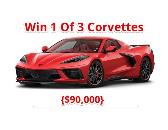Hy-Vee Corvette Giveaway – Win 1 Of 3 Chevrolet Corvettes