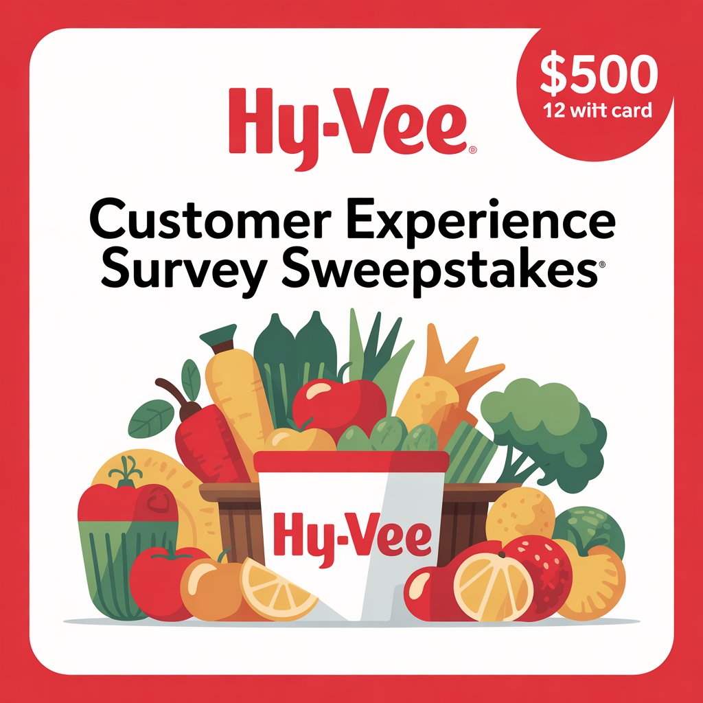 Hy-Vee Customer Experience Survey Sweepstakes – Win A $500 Hy-Vee Gift Card (12 Winners)