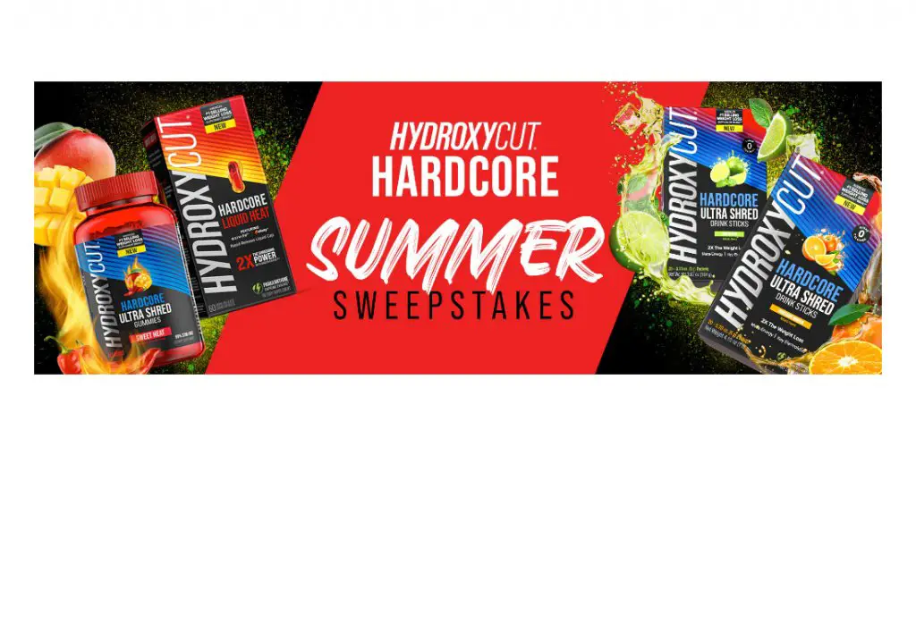 Hydroxycut Hardcore Summer Sweepstakes - Win $500 Cash & Hydroxycut Products