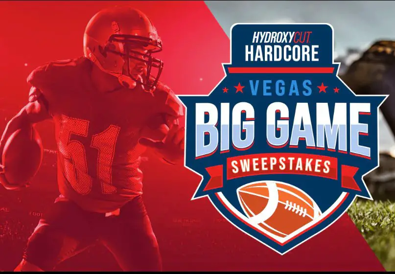 Hydroxycut Vegas Big Game Sweepstakes – Win A Free Trip To The Big Game + $200 Prize Pack For 5 Winners (6 Winners)