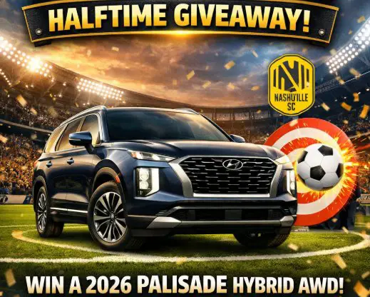 Hyundai Palisade Halftime Giveaway - Win a 2026 Palisade Hybrid AWD