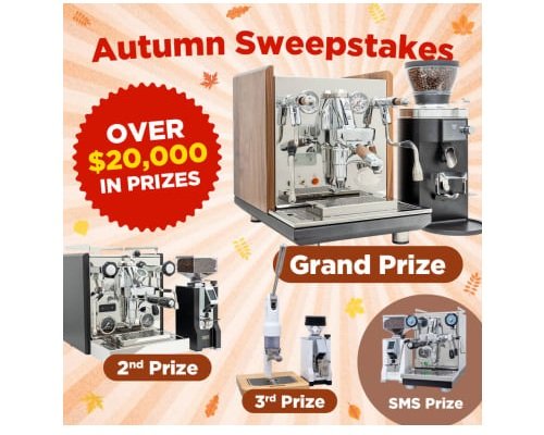 iDrinkCoffee.com Autumn Sweepstakes - Win an Espresso Machine and Coffee Grinder
