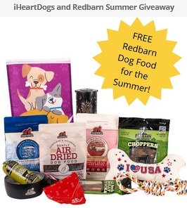 iHeartDogs and Redbarn Summer Giveaway - Win $500 in Dog Food and Toys!