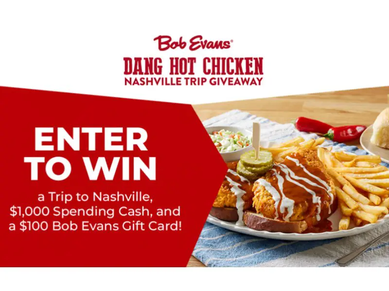 iHeartMedia Bob Evans Dang Hot Chicken Nashville Trip Giveaway - Win a Trip to Nashville and More