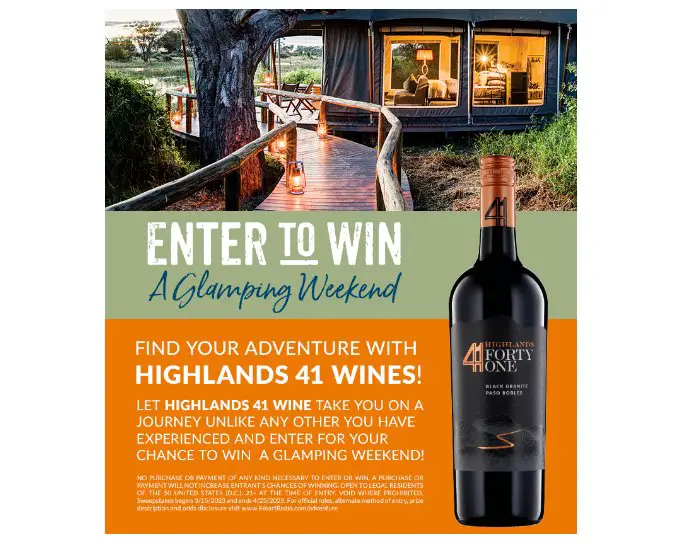 IHeartRadio Highlands 41 Find Your Adventure Sweepstakes - Win An Outdoor Adventure For Two And More