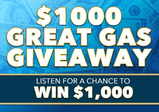 iHeartRadio $1,000 Great Gas Giveaway – Win $1,000 Cash (260 Winners)