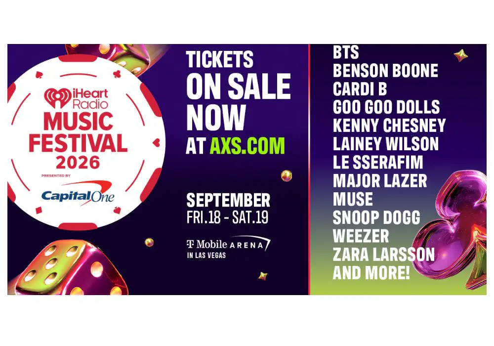 IHeartRadio 2026 Music Festival Flyaway Sweepstakes - Win A Trip For Two To The 2026 IHeartRadio Music Festival