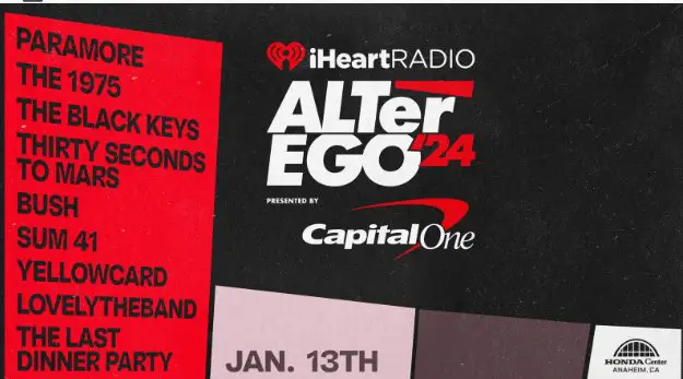 iHeartRadio Alter Ego Flyaway Sweepstakes - Win A Trip For 2 To The Los Angeles Music Concert