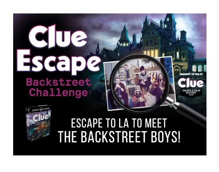 iHeartRadio Backstreet Escape Challenge With CLUE Sweepstakes - Win a Photo-Op with the Backstreet Boys in Los Angeles