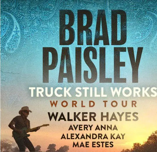 iHeartRadio Brad Paisley Truck Still Works World Tour Sweepstakes - Win A 2-Night Trip For 2 To See Brad Paisley Live In The US