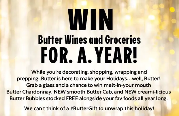 iHeartRadio Butter Wines By JaM Cellars & Groceries For A Year Sweepstakes - $5,000 Grocery Gift Cards & More