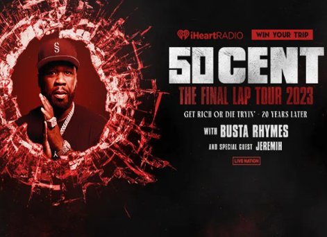 iHeartRadio Curtis "50 CENT" Jackson Sweepstakes - Win A Trip For 2 To See 50 Cent On Tour