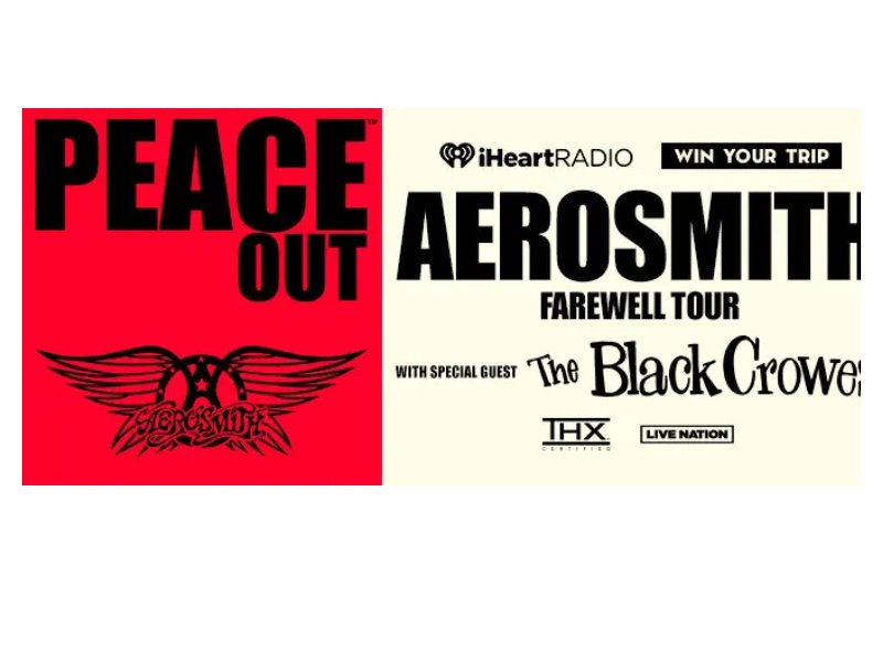 IHeartRadio Giveaway - Win A Trip To See Aerosmith: Peace Out The Farewell Tour With The Black Crowes