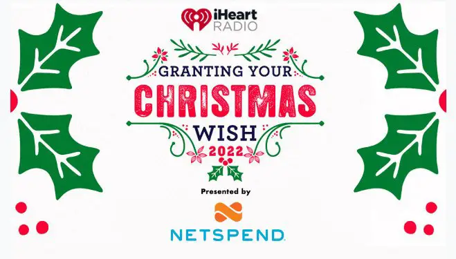 iHeartRadio Granting Your Christmas Wish 2022 Contest - Win 5,000 Cash