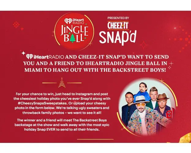 iHeartRadio Hang Out with The Backstreet Boys Giveaway - Win Tickets to the Jingle Ball in Miami & Meet the Backstreet Boys
