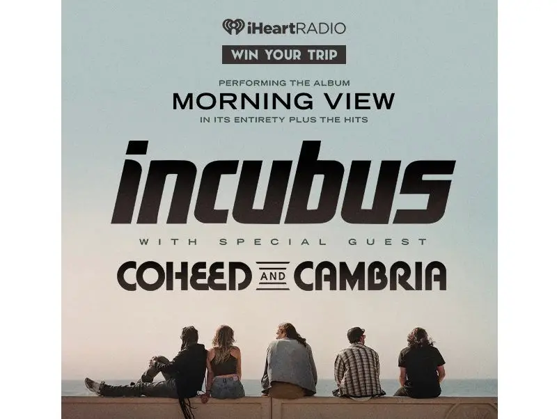 IHeartRadio Incubus Flyaway Sweepstakes - Win A Trip For 2 To See Incubus Perform Live In New York