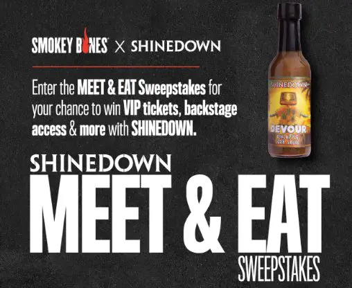 iHeartRadio Meet & Eat with Shinedown Sweepstakes - Win a Trip for 2 to a Shinedown Concert