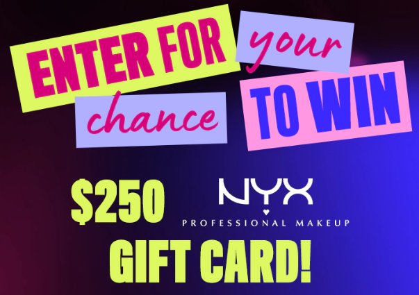 iHeartRadio NYX Professional Makeup Gift Card Giveaway - Win a $250 NYX Professional Makeup Gift Card
