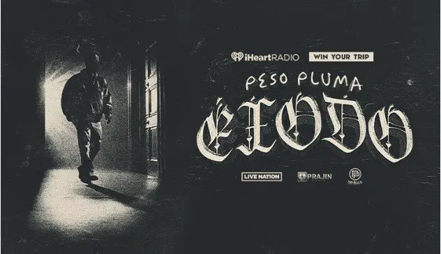 iHeartRadio Peso Pluma On His Exodo Tour Sweepstakes – Win A Trip For 2 To See Peso Pluma On His Exodo Tour