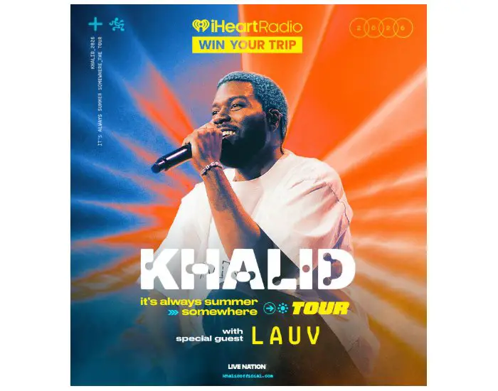 IHeartRadio Sweepstakes - Win A Trip To See Khalid On His It’S Always Summer Somewhere Tour