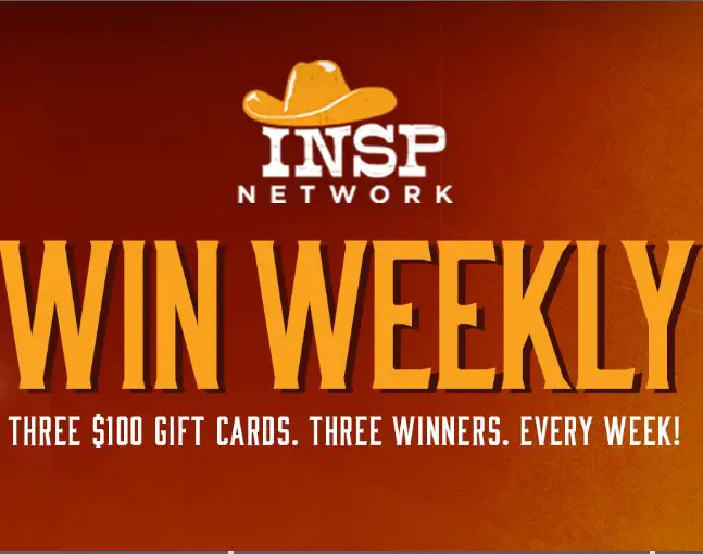 INSP In For The Win Sweepstakes - Be 1 Of 45 Winners Of $100 Gift Cards In The INSP Network Giveaway