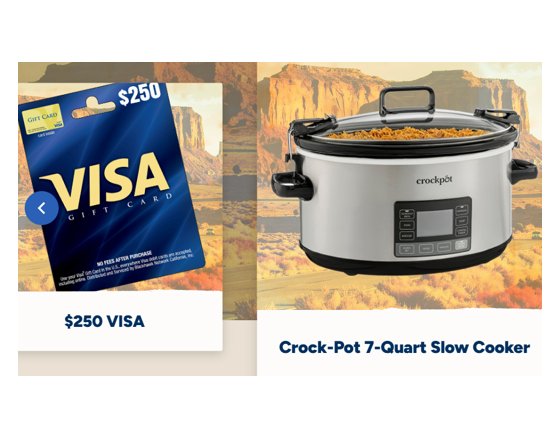 INSP’s Frontier Feast Sweepstakes - Win a $250 VISA Gift Card, 20-Set Blue Willow China, & More