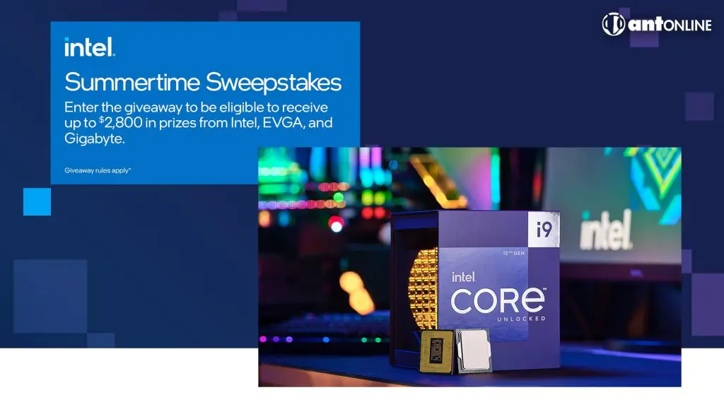 Intel & antonline Summertime Sweepstakes - Win A $2,800 Gaming PC Package