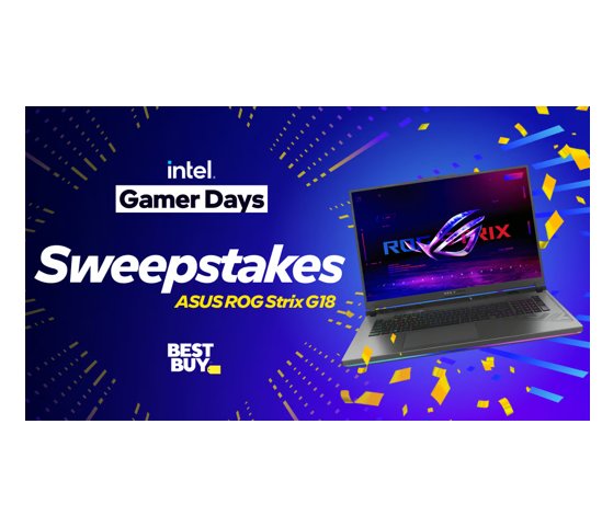 Intel Gamer Days 2025 Built to Win Sweepstakes - Win an ASUS Gaming Laptop (3 Winners)