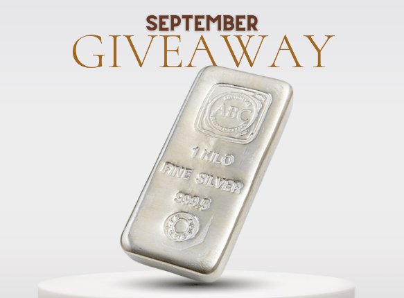 InvestorCrate 1 Kilo Silver Bar Giveaway - Win $850 Worth Of Silver
