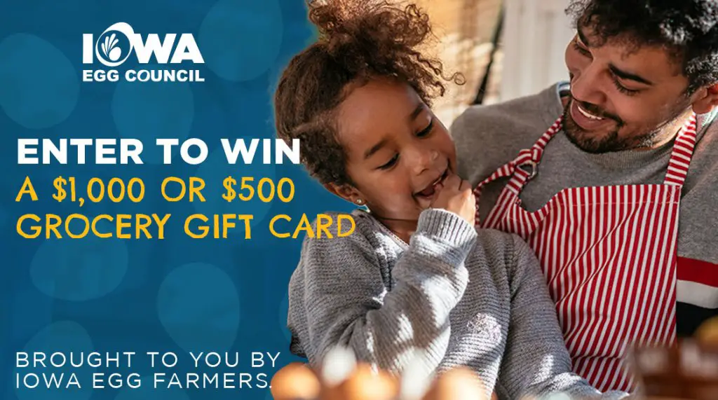 Iowa Egg Council Back To School Sweepstakes - Win A $1,000 Grocery Gift Card
