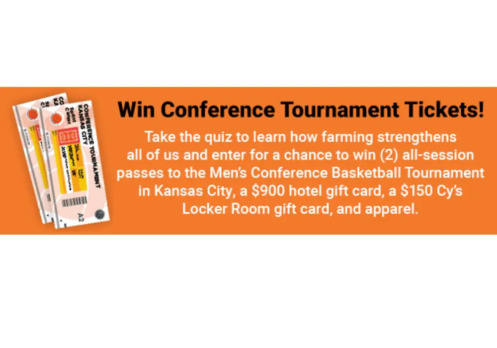 Iowa Farm Bureau 2024 Hilton South Farm Strong Challenge Sweepstakes - Win Big 12 Conference Tournament Game Tickets & More