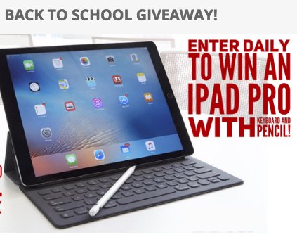 iPad Back to School Giveaway