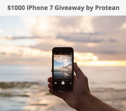 iPhone 7 Giveaway