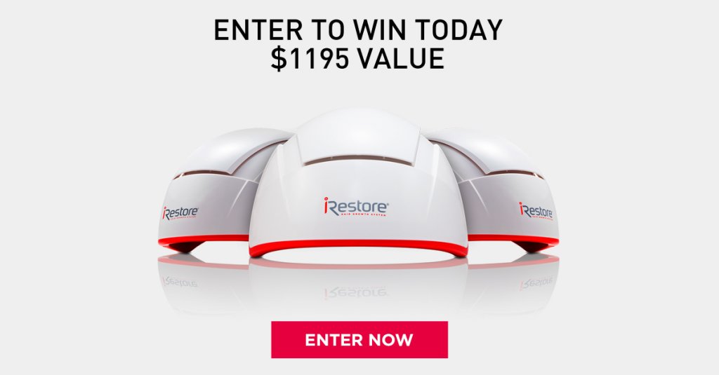 iRestore Pro Laser Helmet Giveaway - Win A $1,195 Laser Hair Growth System