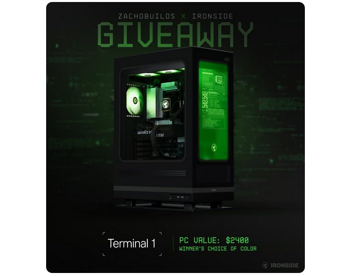 Ironside Computers X Zacho Builds $2400 PC GIVEAWAY! - Win A Brand New Gaming PC