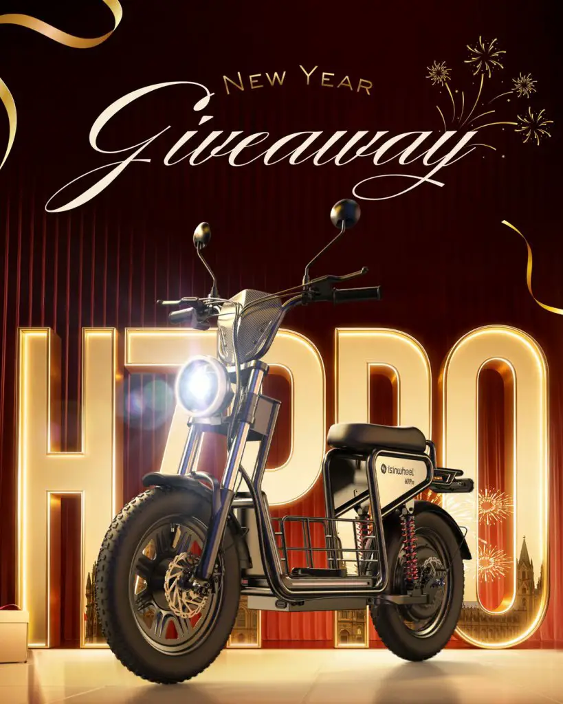 isinwheel New Year Giveaway – Win A H7Pro Electric Scooter