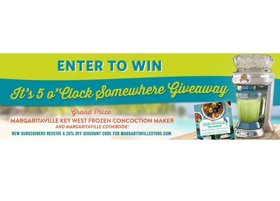 It's 5 o'Clock Somewhere Giveaway - Win a Concoction Maker and a Recipe Book