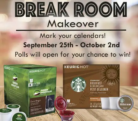It's Time! Enter to Win a Break Room Makeover!