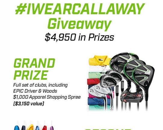 #IWearCallaway Sweepstakes