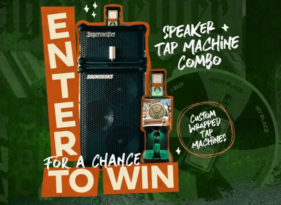 Jägermeister Tap 30 Sweepstakes – Win A Free Tap Machine (3 Winners}